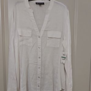 Inc white button down